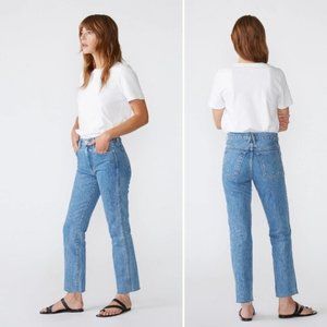 NWT! SLVRLAKE HERO HIGH-RISE frayed edged Jeans Size 27